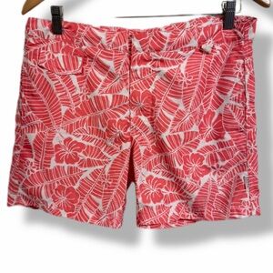 Ibiza Ocean Club Pink Tropical Swim Trunks Board Shorts Size 32